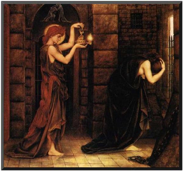 Evelyn De Morgan Hope in a Prison of Despair, Germany oil painting art